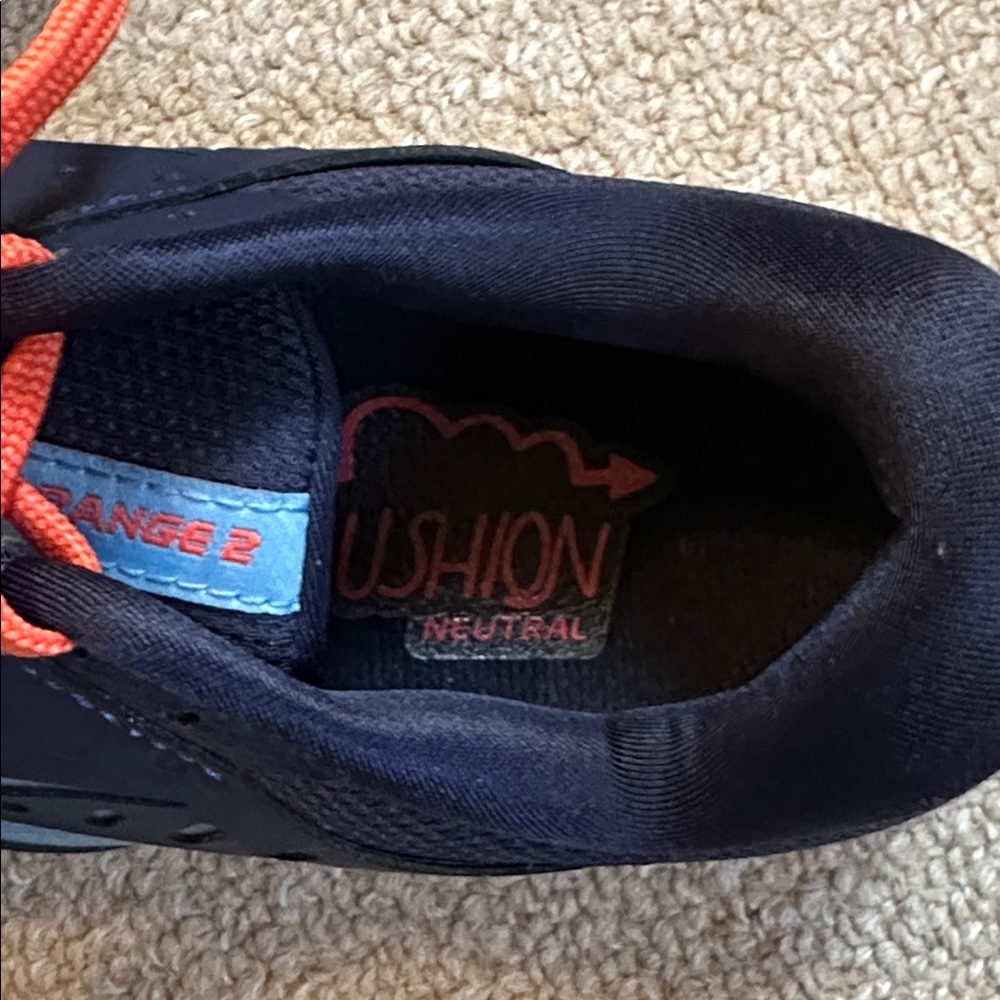Brooks Size 6.5 womens sneakers tennis shoes Range 2 Neutral Cushion orange blue - Picture 9 of 14